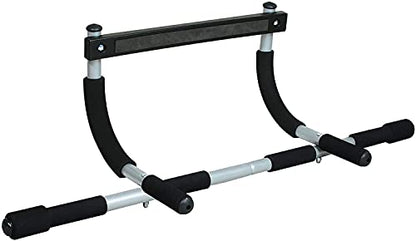 Iron Gym Pull-Up Bar - Total Upper Body Workout Bar for Doorway, Adjustable Width Locking, No Screws Portable Door Frame Horizontal Chin-up Bar, Fitness Exercise - style: Iron Gym Total Upper Body Workout Bar