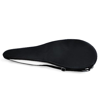 Tennis Bag Lightweight and Padded Tennis Rackets Cover with Adjustable Shoulder Strap - color: Black, size: 27.5"x11.4"