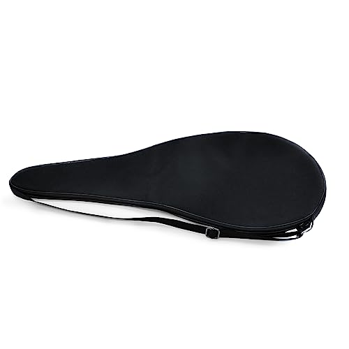 Tennis Bag Lightweight and Padded Tennis Rackets Cover with Adjustable Shoulder Strap - color: Black, size: 31"x11.4"