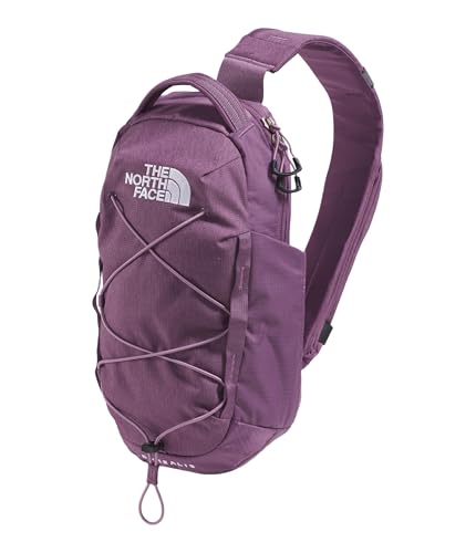 THE NORTH FACE Borealis SIing Bag | Crossbody Adjustable Strap, Water Repellent Finish, Multiple Compartments, Tablet Sleeve - color: Chroma Purple Light Heather/Hushed Lavender