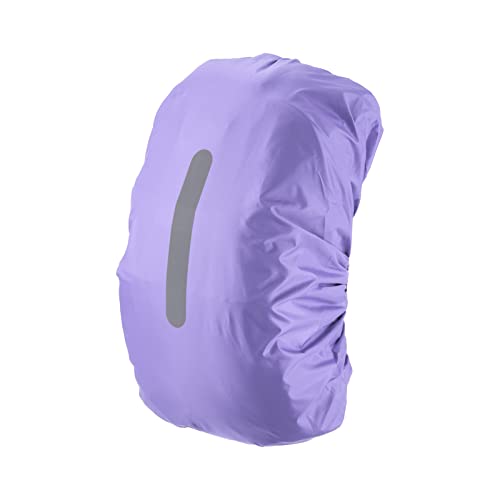 PATIKIL Waterproof Backpack Rain Cover, Non-Slip Backpack Cover with Vertical Reflective Strap Stay Dry for Hiking, Camping, Hunting - color: Purple, size: X-Small