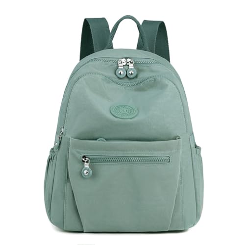 Tanweibago Mini Nylon Women Backpacks,11L Small Ladies backpacks Casual Lightweight Women Shopping Travel Daypack (Light Green) - color: Light Green