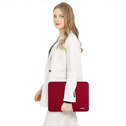 MOSISO Laptop Case 13 inch, Laptop Sleeve Compatible with MacBook Neo/Air/Pro 13 inch with A18/M5/M4/M3/M2/M1 Chip 2026-2016, Polyester Vertical Computer Sleeve Bag with Pocket, Red - color: Red, size: 13 inch