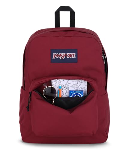 JanSport Superbreak Backpack - Durable, Lightweight Premium Backpack, Russet Red - color: Russet Red