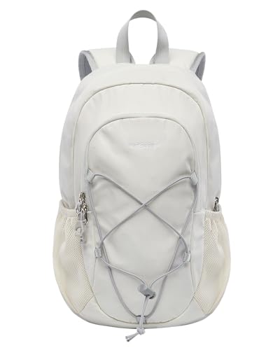 WATERFLY 12L Small Hiking Backpack: Day Pack Lightweight Travel Bag Camping Fitness Cycling Outdoor Sports Daypack For Women Men - color: Beige