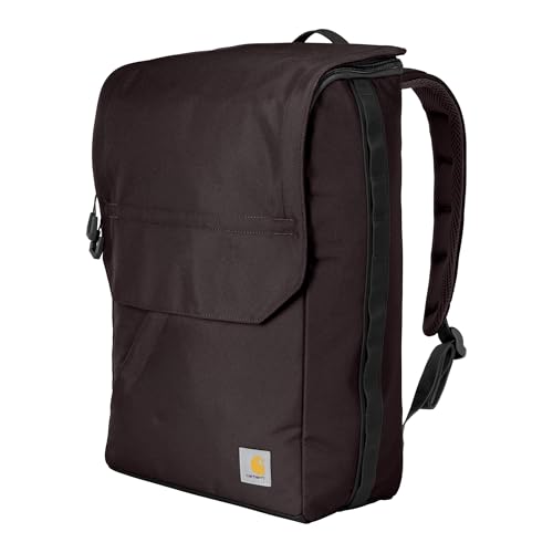 Carhartt 21L Top-Load Backpack, Durable Water Resistant Coated Canvas Base W/ 17" Laptop Sleeve, Port - color: Port