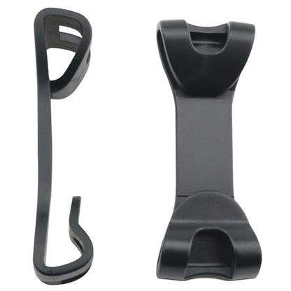 4PCS Drawstring Double Head Hook Buckles Backpack Retaining Chest Clip Sternum Strap Quick Release Plastic Buckle Sports Bag Backpack Rope Buckle Black