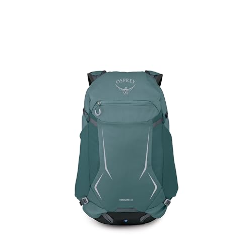Osprey Hikelite 32L Durable Hiking Backpack - Travel Daypack with Rain Cover for Men and Women, Cascade Blue - color: Cascade Blue, style: 32l