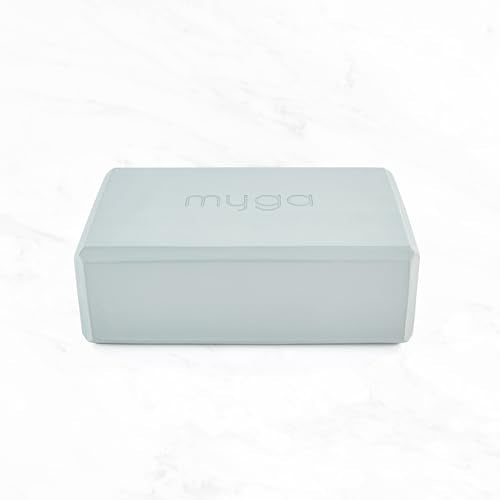 MYGA Yoga Block,Lightweight EVA Foam Yoga Brick,High Density Non-Slip Block for Yoga Poses, Pilates, Balance and Flexibility - color: Teal