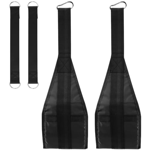 Hanging Ab Straps for Pull Up Bar, Ab Sling Strap for Arm Pull up Workout Support, Padded Arm Support Slings Hang Bar Assist Strap for Training Knee and Leg Raise