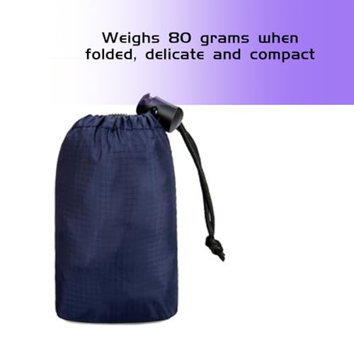 Portable Folding Backpack, Travel Hiking Backpack, Light and Compact, Waterproof and Durable, Super Large Capacity, Outdoor Camping, Travel Storage, Daily Use (Dark Blue)