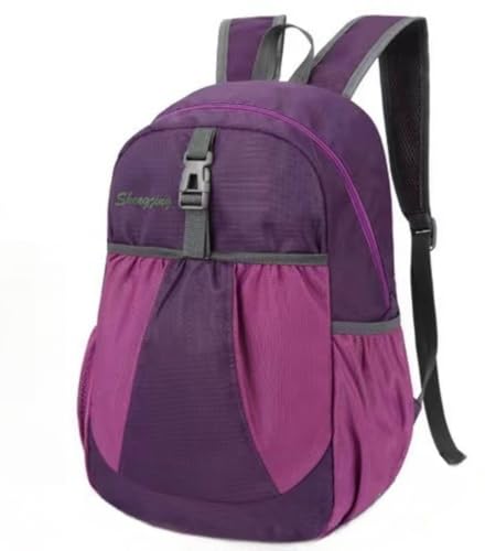 Travel lightweight foldable backpack hiking backpack splash proof compact travel backpack day pack (purple) - color: Purple