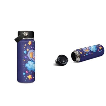ZOUTAIRONG Boys Girls School Bags Insulated Water Bottle for Hot & Cold Drinks, Cartoon Koala Print Trendy Casual Backpack with Side Pockets - color: Cartoon Koala