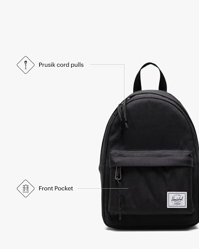 Herschel Classic Backpack, Black,Mod Mini - 6.5L - color: Black, size: Mod Mini - 6.5L