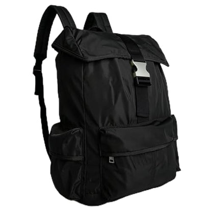 Black Travel Backpack for Men, Carry On Airplane Backpack, Anti Theft Waterproof Laptop Bag for Personal Item, College Work Gym Commuter - color: Black