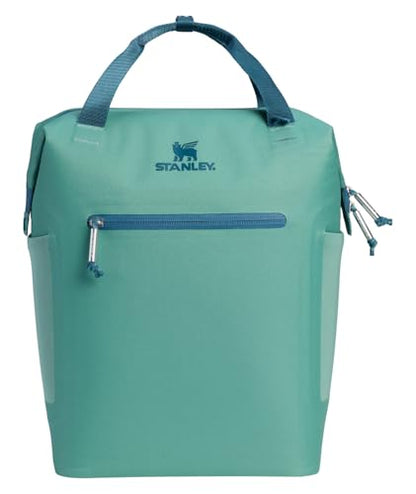 Stanley All Day Madeleine Mini Backpack Soft Cooler 14 Quarts | 20 Can Cooler with Handle and Shoulder Straps | Stays Cold for Hours | Insulated Travel Bag with Zipper | BPA-Free | Spring Green - color: Spring Green