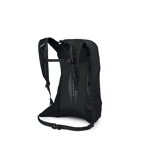 Osprey Hikelite LT 16L Hiking Backpack - Lightweight Travel Daypack with Rain Cover for Men and Women, Black - color: Black, style: 16l
