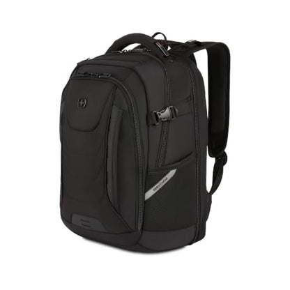 SwissGear Travel Tech Pro Laptop Backpack – Fits Laptops up to 16” – ScanSmart TSA-Friendly Backpack with Multiple Organizer Pockets – Black - color: Black, style: Travel Tech Pro