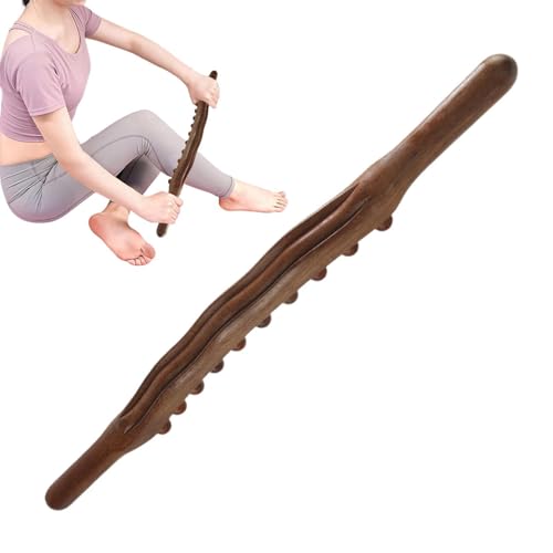 Massage Stick Wood | Natural Wooden Portable Roller Bar,Wooden Massage Tools,for Home House Bedroom Office Indoor Women Men Arm Legs Shoulders