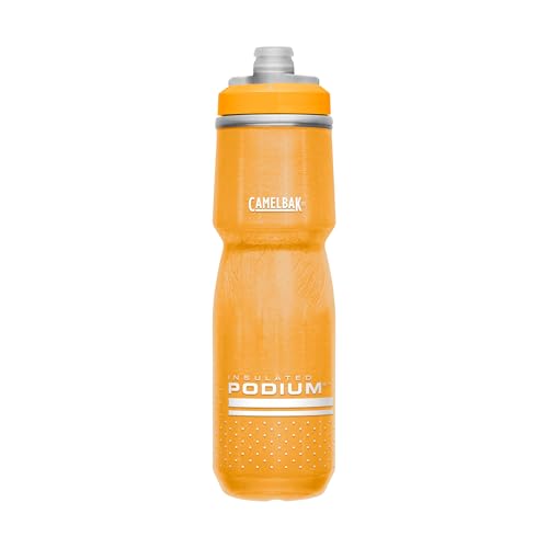 CamelBak Podium Chill Insulated Bike Squeeze Water Bottle, Cold Retention for Cycling, 24oz, Orange - color: Orange