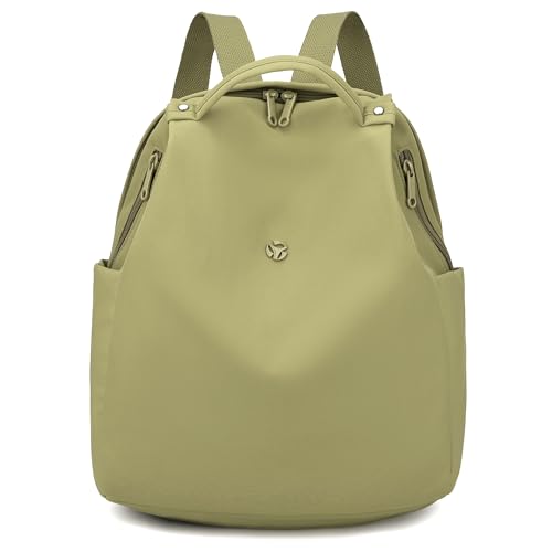 Mini Nylon Women Backpacks,Small Ladies backpacks Casual Lightweight Shopping Travel Daypack (Light Green) - color: Light Green