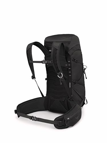 Osprey Talon 33L Men's Lightweight Hiking Backpack - Daypack for Travel & Camping, Black/Coal Grey, Extended Fit - color: Black/Coal Grey, size: 33L - Extended Fit