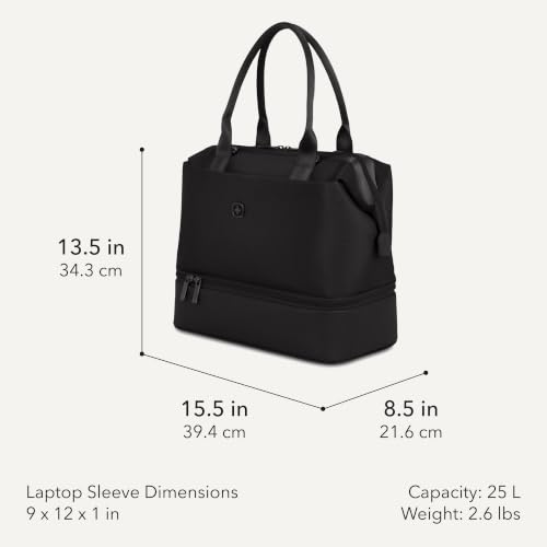 SWISSGEAR Signature Hardside Expandable Carry-On Spinner & Mini Weekender Tote Set, ABS Construction, TSA-Friendly Lock, Black, 2-Piece Set (19-Inch/Mini Weekender Tote) - color: Black, size: 2-Piece Set (Mini Weekender/19")
