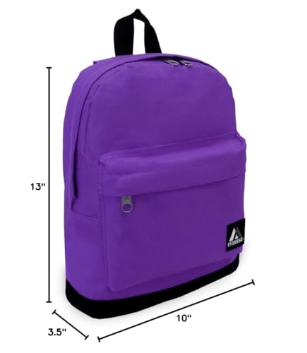 Everest 10452 Mini Backpack, 13", Dark Purple - color: Dark Purple