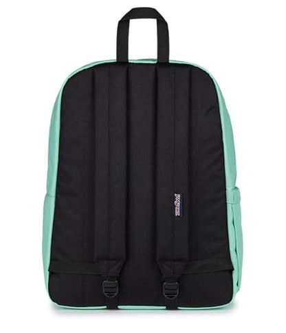 JanSport SuperBreak Plus Backpack with Padded 15-inch Laptop Sleeve and Integrated Bottle Pocket - Spacious and Durable Daypack for Work and Travel - Magic Mint - color: Magic Mint