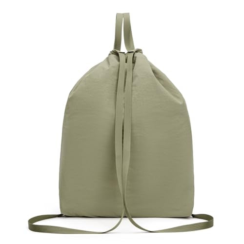 Lee Drawstring Backpack Bag Lightweight Small Gym Swim Beach Bag Water Resistant Sports Sackpack for Men Women, LEE48-002GN - color: Green