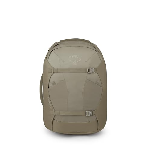 Osprey Fairview 40L Women's Travel Backpack - Carry On Bag with Laptop Sleeve and Toiletry Pocket, Sawdust-Olive Tan - color: Sawdust Olive Tan, style: 40l