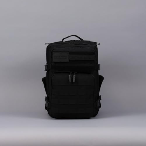 WOLFpak 25L Tactical Gym Backpack (Nightshade Edition) Durable 1000D Waterproof Oxford Material with MOLLE Webbing, Laptop Pocket & Dual Cup Holders - color: Nightshade Edition