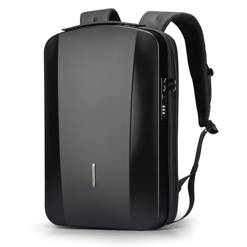MARK RYDEN Laptop Backpack for Men, Hard Shell Anti-Theft Backpack with TSA Approved Lock and USB Charging Port, Business Backpack for Working, Commuting - color: Black, size: Hard Shell Backpack 3
