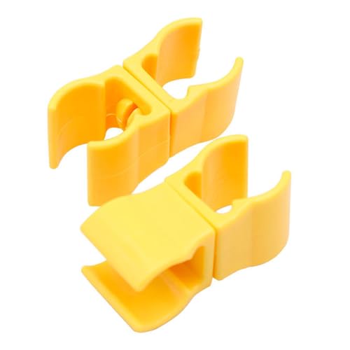 10PCS Plastic Agility Pole Swivel Clips Soccer Training Hurdle Connector Clamps Yellow for Hurdles Inner Ring 0.98 Inches