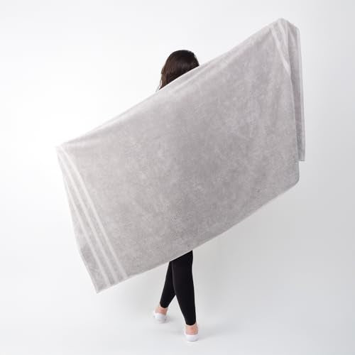 SOFE H&L | Olea Luxury Turkish Cotton Hand Towels Set of 4 Cool Gray | Premium, Soft, Durable, Absorbent | Hotel Quality Plush Towels and Thick Towel Sets - color: Cool Gray, size: Set of 4 (4 Hand Towels)