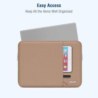 MOSISO Laptop Case 13 inch, Laptop Sleeve Compatible with MacBook Neo/Air/Pro 13 inch with A18/M5/M4/M3/M2/M1 Chip 2026-2016, Polyester Vertical Computer Sleeve Bag with Pocket, Bronze Brown - color: Bronze Brown, size: 13 inch