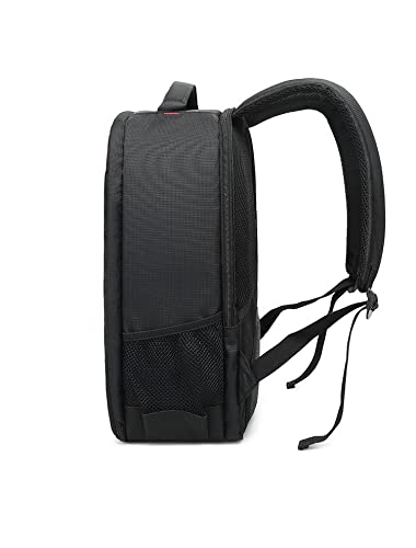 Camera SLR Bag Waterproof Large Capacity Shoulder Outdoor Photography Travel Backpack Camera Bag Case (Purple) - color: Purple