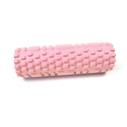 Mini Textured Foam Roller, 10 Inch Portable PVC Roller for Travel, Gym & Yoga, Compact Design (Pink/Blue) - color: Pink