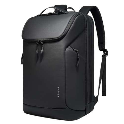 FUTURE AESTHETICS Business Commute Backpack for Men and Women, Waterproof 15.6 Inch Laptop Backpack, Durable Flight-Approved Travel Backpack for Work/College, Black - color: Black