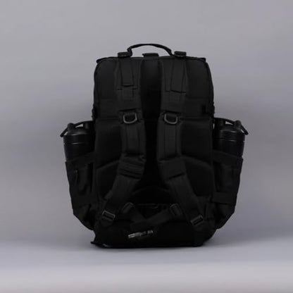 WOLFpak 45L Tactical Gym Backpack (Nightshade Edition) Durable 1000D Waterproof Oxford Material with MOLLE Webbing, Laptop Pocket & Dual Cup Holders, Durable Fitness/Travel/Military Daypack - color: Nightshade Edition