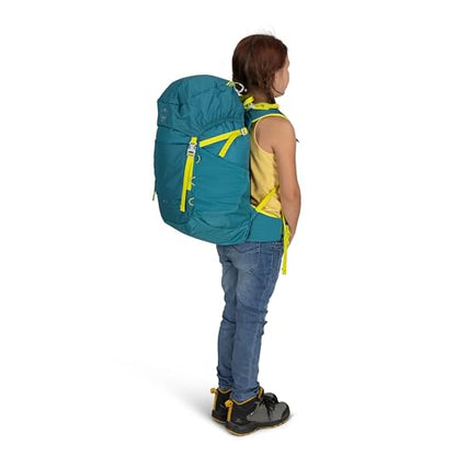 Osprey Jet 28L Kid's Hiking Backpack, Green OS - color: Green Canopy, size: 28L