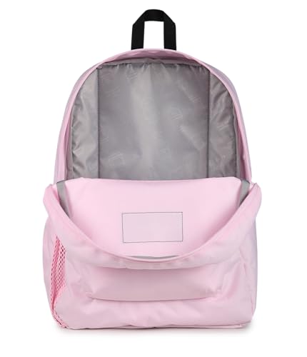JanSport Cross Town Backpack - Simple Bag for Everyone with 1 Main Compartment, Front Utility Pocket - Premium Class Accessories - Pink Ice - color: Pink Ice