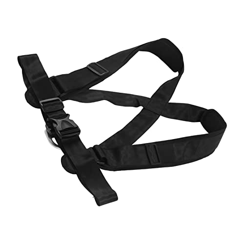Sled Harness Resistance Strap, Black Nylon Tire Pulling Fitness Equipment, Strength Training - Padded Shoulder Straps, Durable Design, Ideal for Speed Agility and Endurance