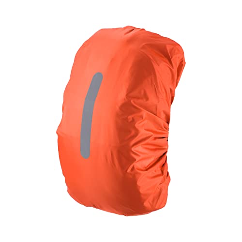 PATIKIL Waterproof Backpack Rain Cover, Non-Slip Backpack Cover with Vertical Reflective Strap Stay Dry for Hiking, Camping, Hunting - color: Orange, size: X-Small