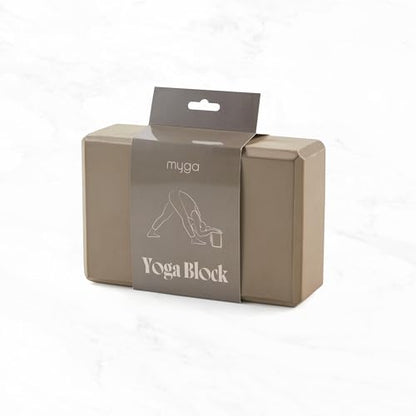 MYGA Yoga Block,Lightweight EVA Foam Yoga Brick,High Density Non-Slip Block for Yoga Poses, Pilates, Balance and Flexibility - color: Wood