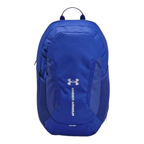 UA Hustle 6.0 Team Backpack by Under Armour - color: Royal-metallic Silver, size: OSFM