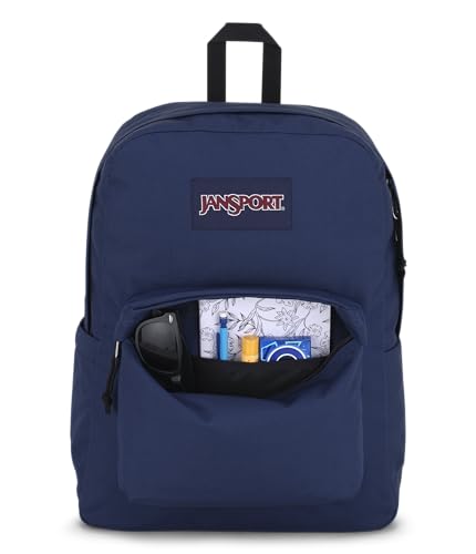 JanSport Superbreak Backpack - Durable, Lightweight Premium Backpack, Navy - color: Navy