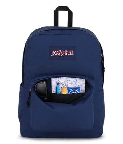 JanSport Superbreak Backpack - Durable, Lightweight Premium Backpack, Navy - color: Navy