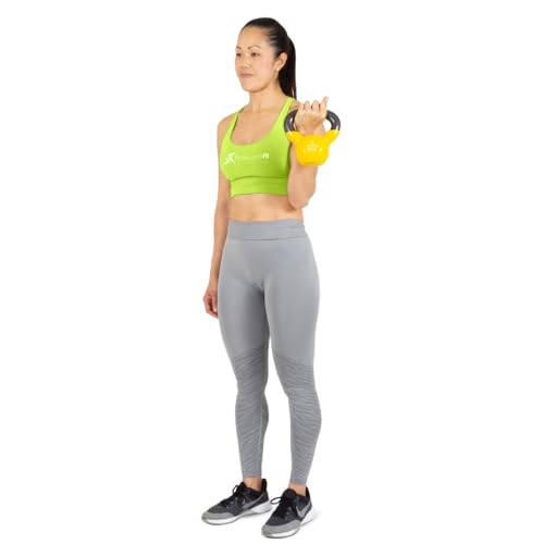 ProsourceFit Vinyl Coated Cast Iron Kettlebells for Full Body Fitness Workouts - size: 10.0 Pounds