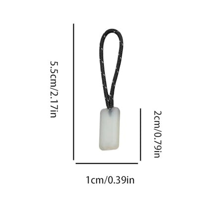 20 Pcs Self Luminous Zipper Pulls,Glow in The Dark Zipper Pulls Head for Outdoor Mountaineering Camping Easy-to-Find Heads for Backpacks, Jackets, Luggage (Square) - size: Square